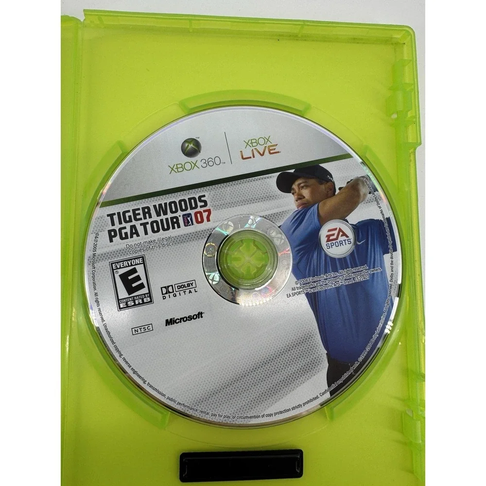 Tiger Woods PGA Tour 07 Microsoft Xbox 360 EA Sports CIB With Manual